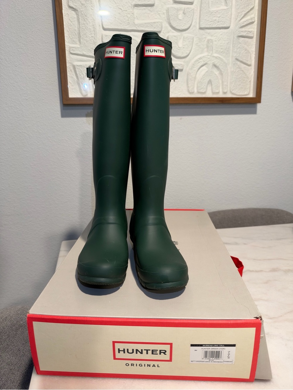Hunter Tall Rain Boots in Forest Green